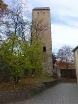 Fladungen, Pulverturm, erbaut 1335, erh�ht 1595 (16.10.2018)