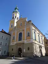 Regensburg, Pfarrkirche St. Theresia, neubarock erbaut von 1899 bis 1900 durch den Architekten Philipp Kr�mer (28.02.2021)