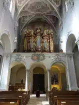 Regensburg, Orgelempore in der Niederm�nsterkirche (28.02.2021)