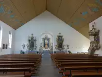 Weisbach, Innenraum der kath. Pfarrkirche St. Petri (16.10.2018)