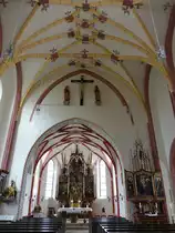 Bad H�henstadt, sp�tgotischer Innenraum der Maria Himmelfahrt Kirche (20.10.2018)