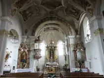 Stubenberg, Alt�re und Fresken in der Pfarrkirche St. Georg und Urban (20.10.2018)