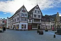 Bad M�nstereifel - Fachwerkbauten, Brauhaus und M�tters Buchhandlung, Marktplatz - 14.02.2021
