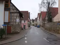 Cleversulzbach, Fachwerkh�user in der Eberst�dter Stra�e (23.12.2018)