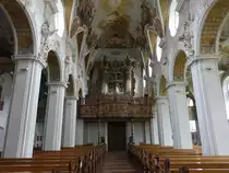 Bad Schussenried, Orgelempore in der Klosterkirche St. Magnus (05.04.2021)