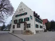 Achdorf, Gasthof Scheffellinde in der Lindenstra�e (25.12.2018) 