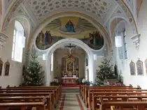 Seppenhofen, Innenraum der kath. Pfarrkirche St. Bartholom�us (25.12.2018)