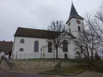 B�hl, kath. Pfarrkirche Maria Himmelfahrt, erbaut von 1707 bis 1709 (30.12.2018)