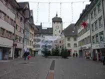 Waldshut, Unteres Tor oder Basler Tor in der Kaiserstra�e (30.12.2018)