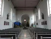 Berau, Innenraum von 1853 in der kath. Pfarrkirche St. Pankratius (31.12.2018)