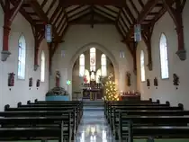 Rotzingen, Innenraum von 1886 der St. Fridolin Kirche (31.12.2018)