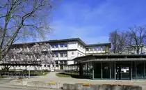 Freiburg-Herdern, rechts im Vordergrund der Uni-H�rsaal f�r Anatomie, links dahinter das Geb�ude der Uni-FRIAS, M�rz 2021