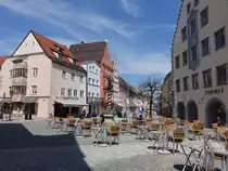 F�ssen, H�user und Stadtbrunnen Ecke Ritterstra�e und Reichenstra�e (26.04.2021)