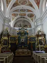 Poznan / Posen, Innenraum der Kirche des allerheiligsten Blutes Jesu in der Kramarska Stra�e, erbaut 1704 (12.06.2021)