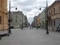 Lodz, Blick in die Piotrowska Stra�e mit Bauten aus dem 19. Jahrhundert (13.06.2021)