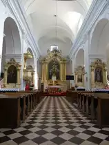 Wysokie Kolo, barocker Innenraum der Wallfahrtskirche der hl. Jungfrau Maria (14.06.2021)