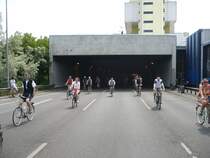 Ausfahrt aus dem Tunnel unter der Schlangenbader Stra�e. 1.6.2008
