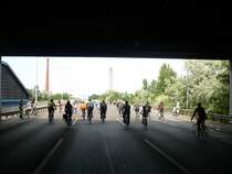 Ende des Tunnelabschnitts der A104, die direkt unter Wohnh�usern der DEGEWO hindurch f�hrt. 