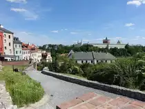 Lublin, Ausblick auf die Podwala Stra�e und den Schlo�berg (15.06.2021)