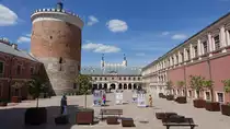 Lublin, Rundturm und Arkadenhof im Schlo� (15.06.2021) 