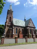 Niemce, Pfarrkirche St. Ignatius, erbaut von 1906 bis 1909 durch Jan Brzosko (15.06.2021)
