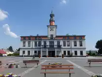 Wojslawice, Rathausgeb�ude am Rynek Platz (16.06.2021)