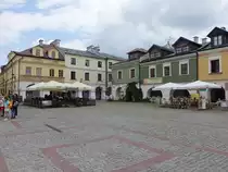 Zamosc, historische H�user am Rynek Solny Platz (16.06.2021)