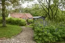 Landhaus Unewatt in Nordangeln (Kreis Schleswig-Flensburg). Aufnahme: 7. Juni 2021.