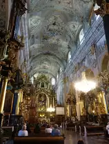 Lezajsk, barocker Innenraum der Bernhardinerkirche Maria Verk�ndigung (17.06.2021)