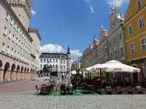 Opole / Oppeln, historische H�user am Rynek Platz (19.06.2021)