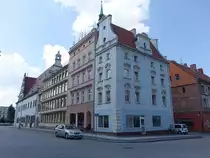 Brzeg / Brieg, Geb�ude am Rynek Platz in der Altstadt (19.06.2021)