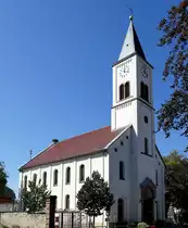 Mengen im Markgr�flerland, die evangelische Kirche, 1836-41 im Stil des Klassizismus erbaut vom Weinbrennersch�ler Hans Voss, Juni 2021
