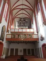 W�rzburg, Orgelempore in der Ev. Deutschhauskirche (21.02.2021)