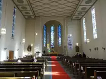 W�rzburg, Innenraum der Don Bosco Kirche (21.02.2021)