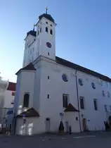 G�nzburg, Hofkirche am Schlo�platz, erbaut 1580 (28.02.2021)