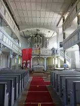 Br�nn, Innenraum der evangelischen Dorfkirche, Kruzifix von 1731 (09.05.2021)