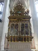 Ingolstadt, Hochaltar von 1572 im M�nster zu unseren lieben Frau (28.02.2021)