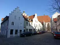 Ingolstadt, Giebelh�user in der Poppenstra�e (28.02.2021)