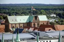 Hansestadt L�beck - Die Museumskirche Sankt Katharinen von St. Petri-Kirche aus gesehen. Aufnahme: 20. August 2021.