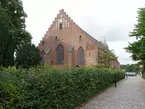 Maribo, Domkirche, gotische Backsteinkirche, erbaut von 1413 bis 1470 (18.07.2021)