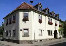 B�hl, das Rathaus, der Ort n�rdlich von Offenburg ist seit 1971 ein Stadtteil von Offenburg und hat ca.1000 Einwohner, Sept.2021