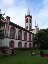 Dittelsdorf, evangelische St. Matth�us Kirche, erbaut von 1848 bis 1850 nach Pl�nen von Carl August Schramm (16.09.2021)