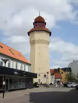 Nykobing, Wasserturm am Holland Gaards Platz (18.07.2021)