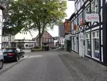 Brakel, Fachwerkh�user in der Ostheimer Stra�e (05.10.2021)