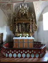 �ster Kippinge, Altar von 1633 in der evangelischen Kirche (18.07.2021)