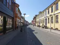 Pr�st�, historische H�user in der Adelgade Stra�e (19.07.2021)