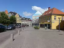 Stege, H�user in der Storegade Stra�e (19.07.2021)