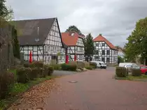 Gehrden, historische Fachwerkh�user in der Marktstra�e (05.10.2021)