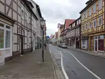 Hameln, historische Fachwerkh�user in der B�ckerstra�e (06.10.2021)