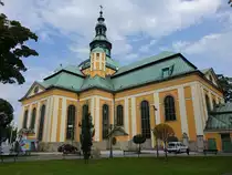 Jelenia Gora / Hirschberg, Gnadenkirche zum heiligen Kreuz, erbaut von 1709 bis 1718 durch den Architekten Martin Frantz, die Wand- und Gew�lbemalereien schufen Felix Anton Scheffler und Johann Franz Hoffmann (11.09.2021)